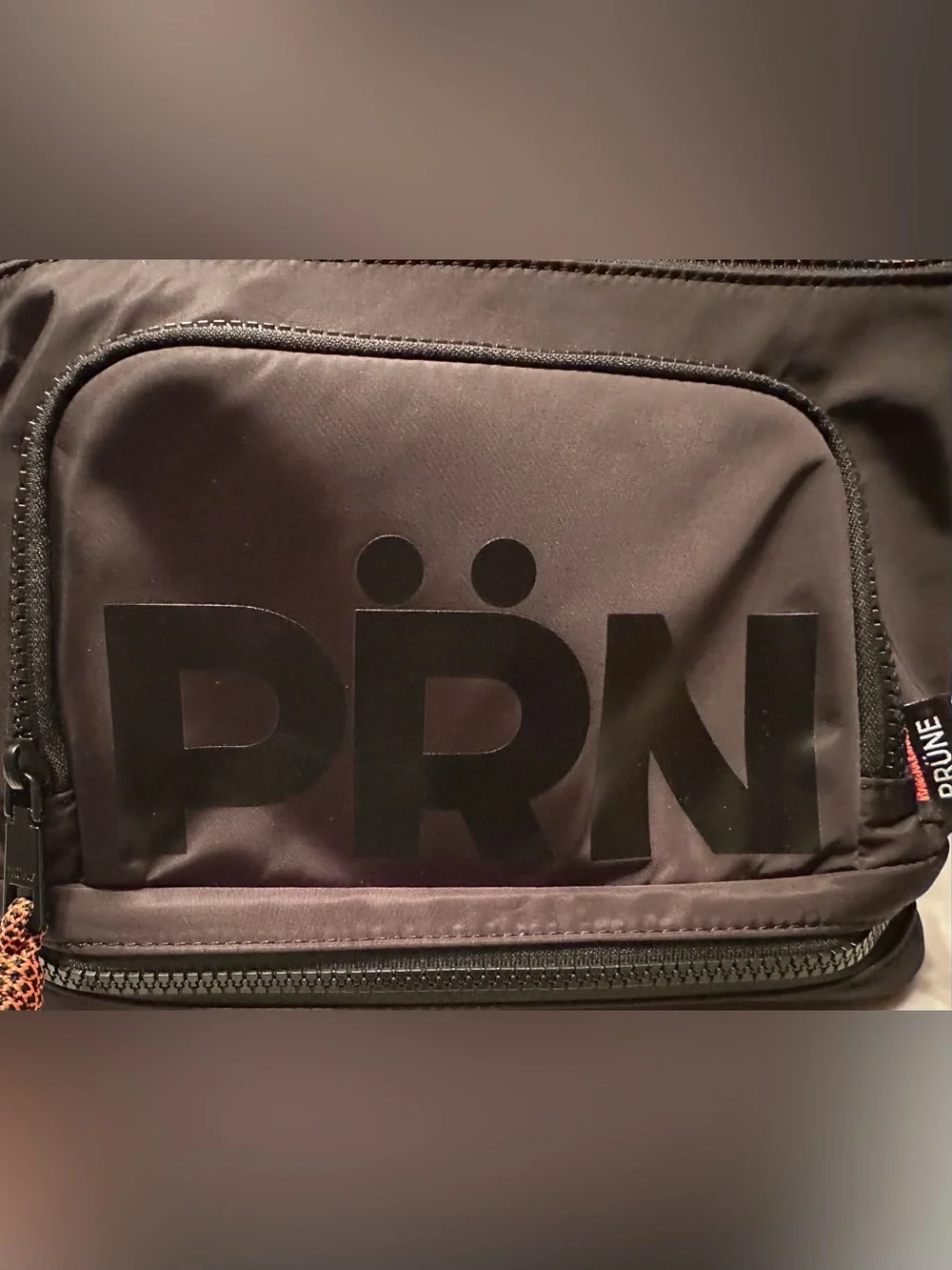 Prüne brand black nylon cosmetic bag NEW!